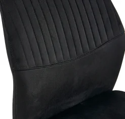 OTTO home Essgruppe »Freya« Set, 4 tlg. runder Esstisch 90 cm in Sinterstein, Black Copper mit 3 Samtstühlen