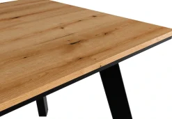 OTTO home Essgruppe »Genf Tischgruppe, Esstisch plus 4 Stühle« Set, Otto's DAUERTIEFPREIS, 5 Stk. tlg. Küchentisch, 4 Stühle, moderne Tischplatte in eiche/schwarz