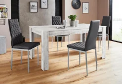 OTTO home Essgruppe »Lynn160/Brooke« Set, 5 Stk. tlg. Tisch mit 4 Stühlen