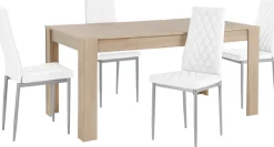 OTTO home Essgruppe »Lynn160/Brooke« Tisch mit 4 Stühlen
