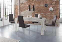 OTTO home Essgruppe »Lynn160/Kate« Set, 5 Stk. tlg. Tisch mit 4 Stühlen, Belastbarkeit 120 KG