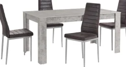 OTTO home Essgruppe »Lynn160/Kate« Set, 5 Stk. tlg. Tisch mit 4 Stühlen, Belastbarkeit 120 KG