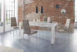 OTTO home Essgruppe »Lynn160/Kate« Set, 5 Stk. tlg. Tisch mit 4 Stühlen