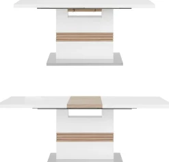 OTTO home Essgruppe »Perez/Lola« Set, 5 Stk. tlg. mit 4 Stühlen, Tisch ausziehbar, Breite 160-200 cm
