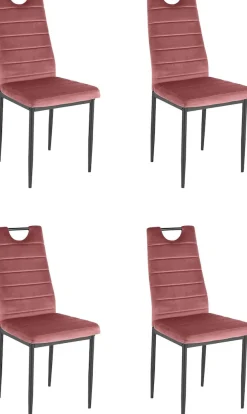 OTTO home Essgruppe »Silvi-Mandy« Set 110 cm,Set: Glastisch 110x110 cm mit 4 Stühlen