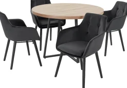 OTTO home Essgruppe 5 Stk. tlg. mit 4 Stühle