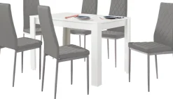 OTTO home Essgruppe »Tisch, Stuhl« Set, 5tlg. Set. Tisch 120 cm plus 4 Stühle, 5 Stk. tlg. Tisch 120 cm, 4 Stühle in Lederoptik