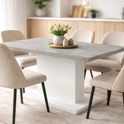 OTTO home Esstisch »Atina Säulentisch, Küchentisch, Speisetisch, Dekortisch« Moderner Esstisch für 4-6 Personen, erhältlich in Trend-Dekoren