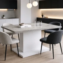 OTTO home Esstisch »Atina Säulentisch, Küchentisch, Speisetisch, Dekortisch« Moderner Esstisch für 4-6 Personen, erhältlich in Trend-Dekoren