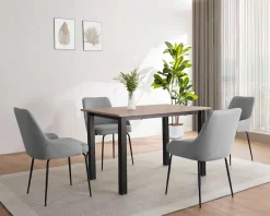 OTTO home Esstisch »Babetta« schwarzes pulverbeschichtetes Metallgestell, verschiedene Breiten
