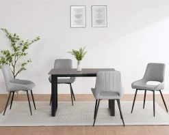 OTTO home Esstisch »Barcell« schwarzes Metallgestell, Plattenvarianten wählbar, sowie Größen