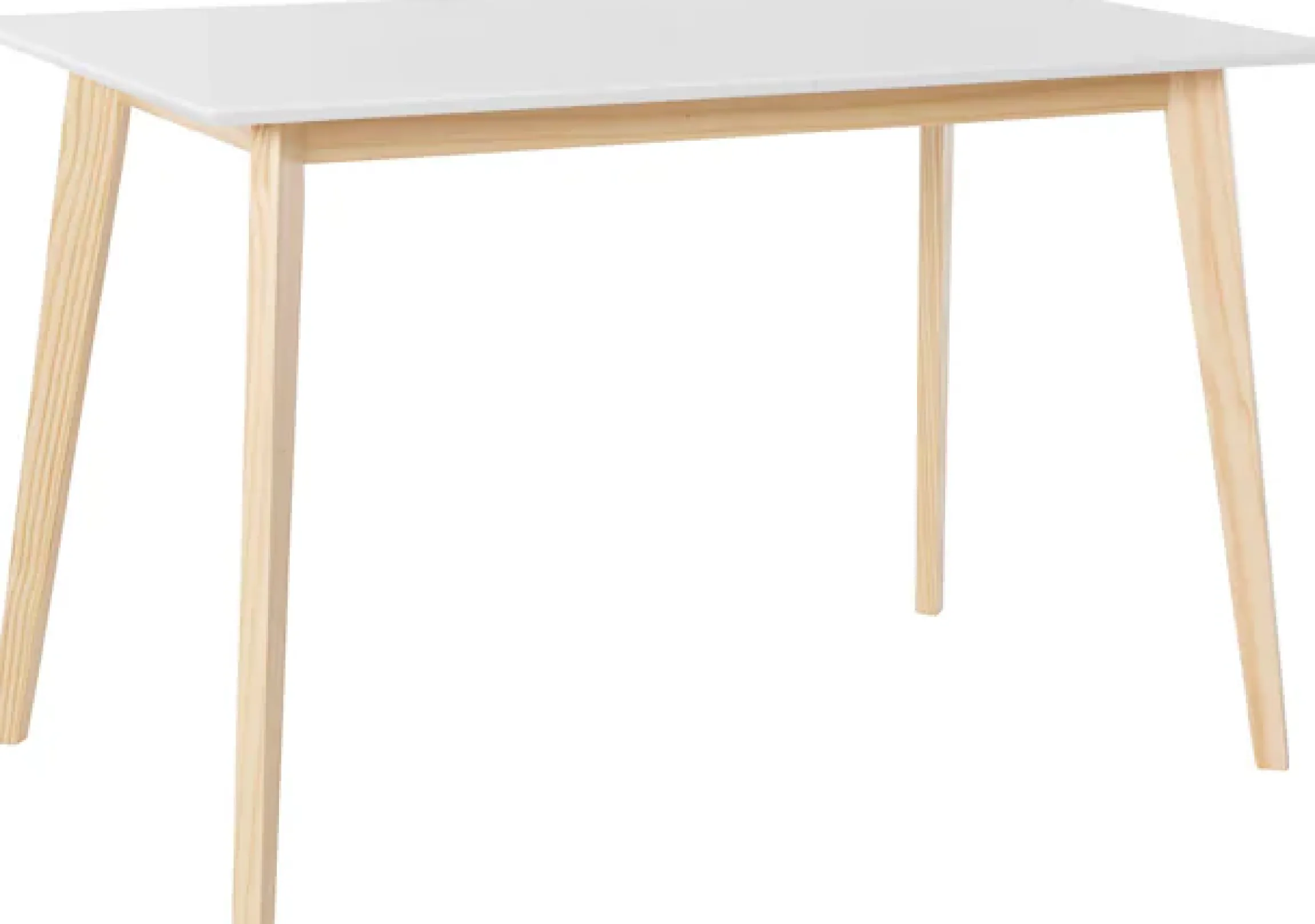 OTTO home Esstisch »Cody« mit Beinen aus Massivholz eckige MDF-Tischplatte, in 2 Farbvarianten