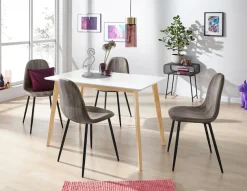 OTTO home Esstisch »Cody« mit Beinen aus Massivholz eckige MDF-Tischplatte, in 2 Farbvarianten