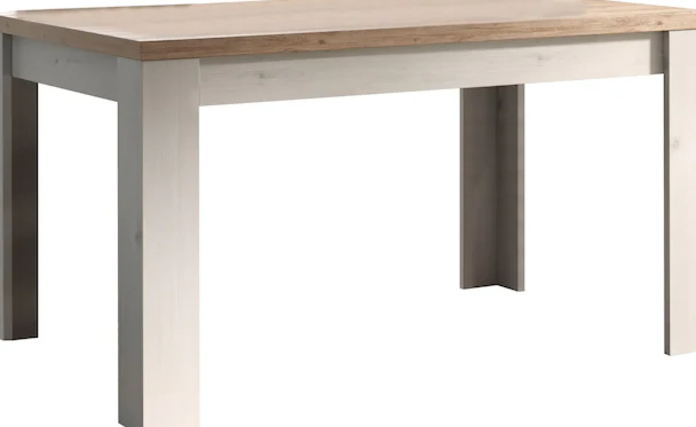 OTTO home Esstisch »Country 137 x 90 cm, Küchentisch, Esszimmertisch,« zweifarbig, rechteckig, Esstisch ausziehbar, erweiterbar auf 185 cm