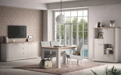 OTTO home Esstisch »Country 137 x 90 cm, Küchentisch, Esszimmertisch,« zweifarbig, rechteckig, Esstisch ausziehbar, erweiterbar auf 185 cm