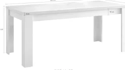 OTTO home Esstisch »Country 180 x 90 cm, Küchentisch, Esszimmertisch,« zweifarbig, rechteckig, Tischplattenstärke 38 mm