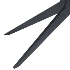 OTTO home Esstisch »Dakona« Tischplatte mit Holzstruktur, schwarze Metallbeine, Höhe 76 cm