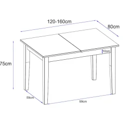 OTTO home Esstisch »Dakota« aus massivem Kiefernholz, ausziehbar, Breite 160-200 cm