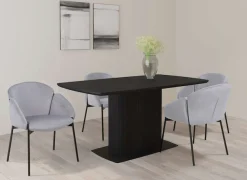 OTTO home Esstisch »Daleton« Tischplatte und Standfuß mit Holzstruktur, pflegeleicht, Höhe 76 cm