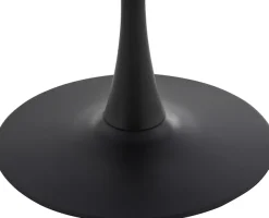 OTTO home Esstisch »Freya« 1 Stk. tlg. Runder Tisch 90cm in Sinterstein, Black Copper mit schwarzem Säulenfuß