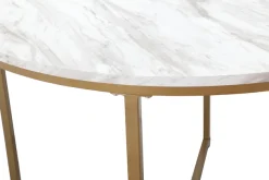 OTTO home Esstisch »Gondat« 1 Stk. tlg. mit Tischplatte in Marmor-Optik, Gestell aus Metall golden, Höhe 76 cm