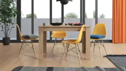 OTTO home Esstisch »Hamar Esszimmertisch 120x80, Weiß oder Eiche Holz Küchentisch« Verlängerbar durch Einlegeplatte,max. Breite 160 cm