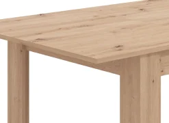 OTTO home Esstisch »Hamar Esszimmertisch 120x80, Weiß oder Eiche Holz Küchentisch« Verlängerbar durch Einlegeplatte,max. Breite 160 cm