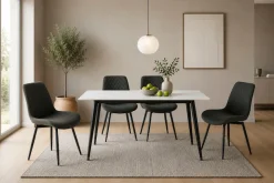 OTTO home Esstisch »Juniper« 1 Stk. tlg. Tisch 140x80cm in Sinterstein-Keramikoptik für bis zu 6 Personen