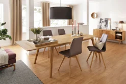 OTTO home Esstisch »Lake« Eiche massiv, Breite 150 cm, erweiterbar mit Ansteckplatten