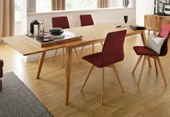 OTTO home Esstisch »Lake« Eiche massiv, Breite 150 cm, erweiterbar mit Ansteckplatten