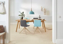 OTTO home Esstisch »Lake« Eiche massiv, Breite 150 cm, erweiterbar mit Ansteckplatten