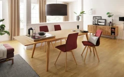 OTTO home Esstisch »Lake« Eiche massiv, Breite 150 cm, erweiterbar mit Ansteckplatten