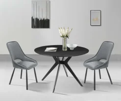 OTTO home Esstisch »La Roche« Gestell aus Metall, fühlbare Struktur, Höhe 75 cm