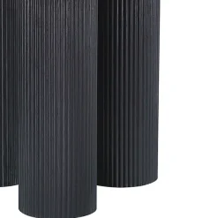 OTTO home Esstisch »Mandan« rund, 110x110 cm, 25 cm runde Beine mit Rillenstruktur, Höhe 76 cm
