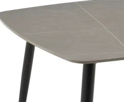 OTTO home Esstisch »Nora« 1 Stk. tlg. organisch-quadratischer Tisch 90x90cm in Sinterstein-Keramikoptik