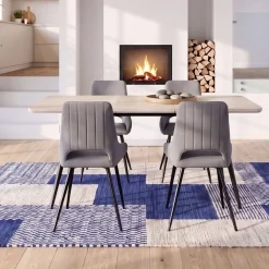 OTTO home Esstisch »Ombrone« ausziehbar 120-160 cm, Synchronauszug, inkl Einlegeplatte, Breite 80cm