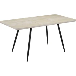 OTTO home Esstisch »Ombrone« ausziehbar 120-160 cm, Synchronauszug, inkl Einlegeplatte, Breite 80cm