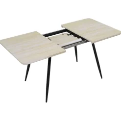 OTTO home Esstisch »Ombrone« ausziehbar 120-160 cm, Synchronauszug, inkl Einlegeplatte, Breite 80cm