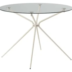 OTTO home Esstisch »Silvi, TOPSELLER!« Esstisch, Glastisch, Küchentisch, OTTOs Choice,rund, Ø110 cm, Metallgestell