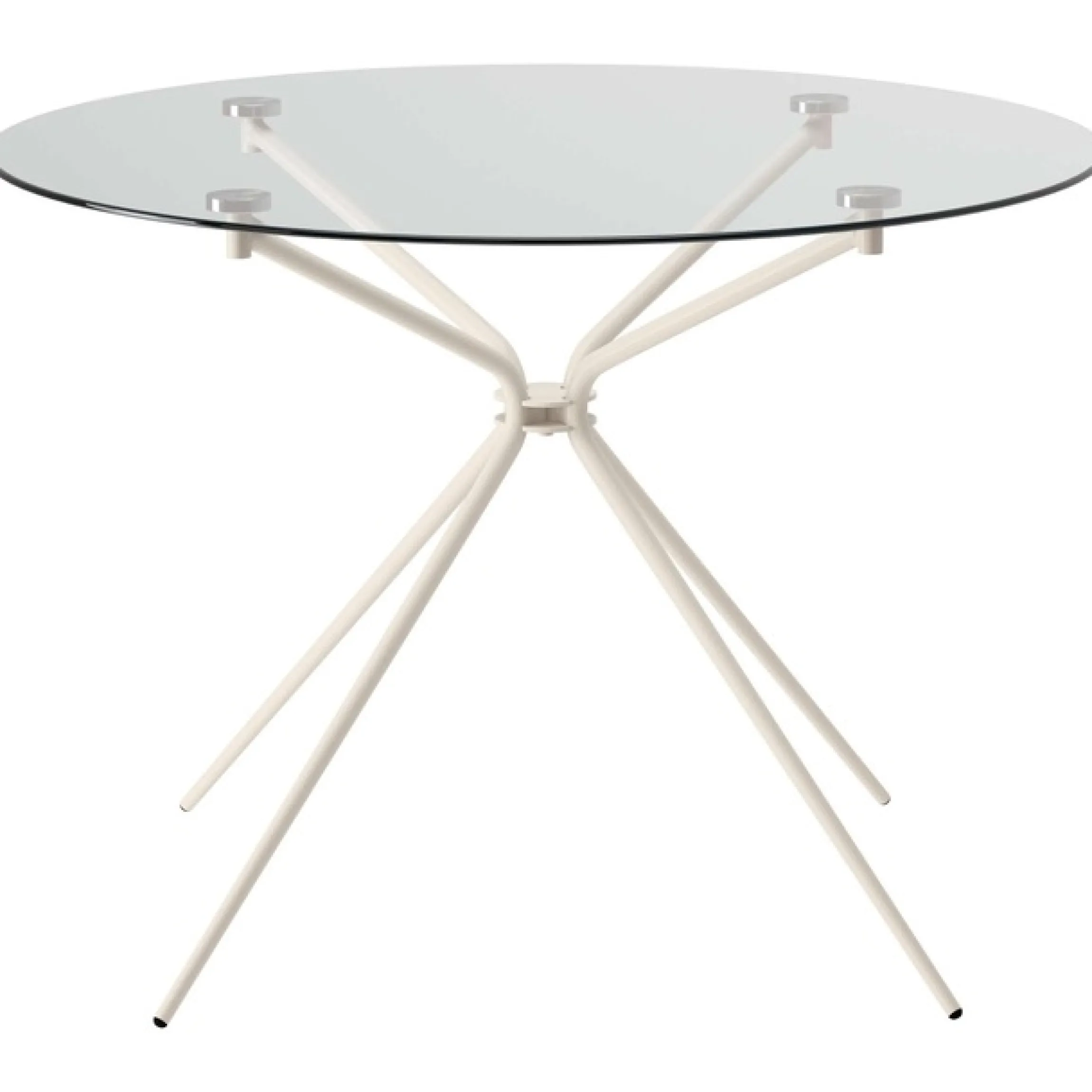 OTTO home Esstisch »Silvi, TOPSELLER!« Esstisch, Glastisch, Küchentisch, OTTOs Choice,rund, Ø110 cm, Metallgestell