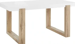 OTTO home Esstisch »Solid« weiße hochglanzfarbene Tischplatte, Breite 160 cm