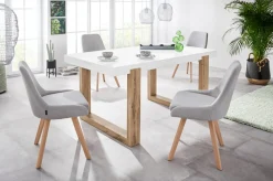 OTTO home Esstisch »Solid« weiße hochglanzfarbene Tischplatte, Breite 160 cm