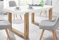 OTTO home Esstisch »Solid« weiße hochglanzfarbene Tischplatte, Breite 160 cm