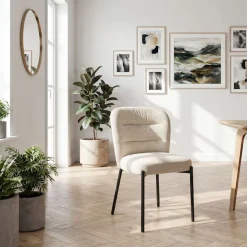 OTTO home Esszimmerstuhl »Aniene« () 2 Stk.Gepolsterte Rückenlehne und Sitzfläche, Sitzhöhe 49 cm