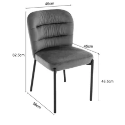 OTTO home Esszimmerstuhl »Aniene« () 2 Stk.Gepolsterte Rückenlehne und Sitzfläche, Sitzhöhe 49 cm