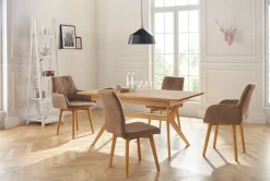 OTTO home Esszimmerstuhl »Brest« (Set) 2 Stk.Gestell aus Eiche Massivholz geölt