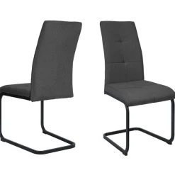 OTTO home Esszimmerstuhl »Calgoty« (Set) 2 Stk.Freischwinger, Webstoff Bezug, schwarzes Metallgestell