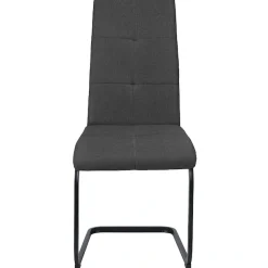 OTTO home Esszimmerstuhl »Calgoty« (Set) 2 Stk.Freischwinger, Webstoff Bezug, schwarzes Metallgestell