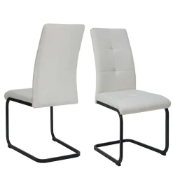 OTTO home Esszimmerstuhl »Calgoty« () 2 Stk.Freischwinger, gepolsterte Rückenlehne und Sitzfläche, Sitzhöhe 48 cm