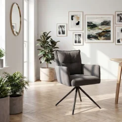 OTTO home Esszimmerstuhl »Chiani« () 2 Stk.180° Auto Rückkehr, gepolsterte Rückenlehne, Armlehne und Sitzfläche